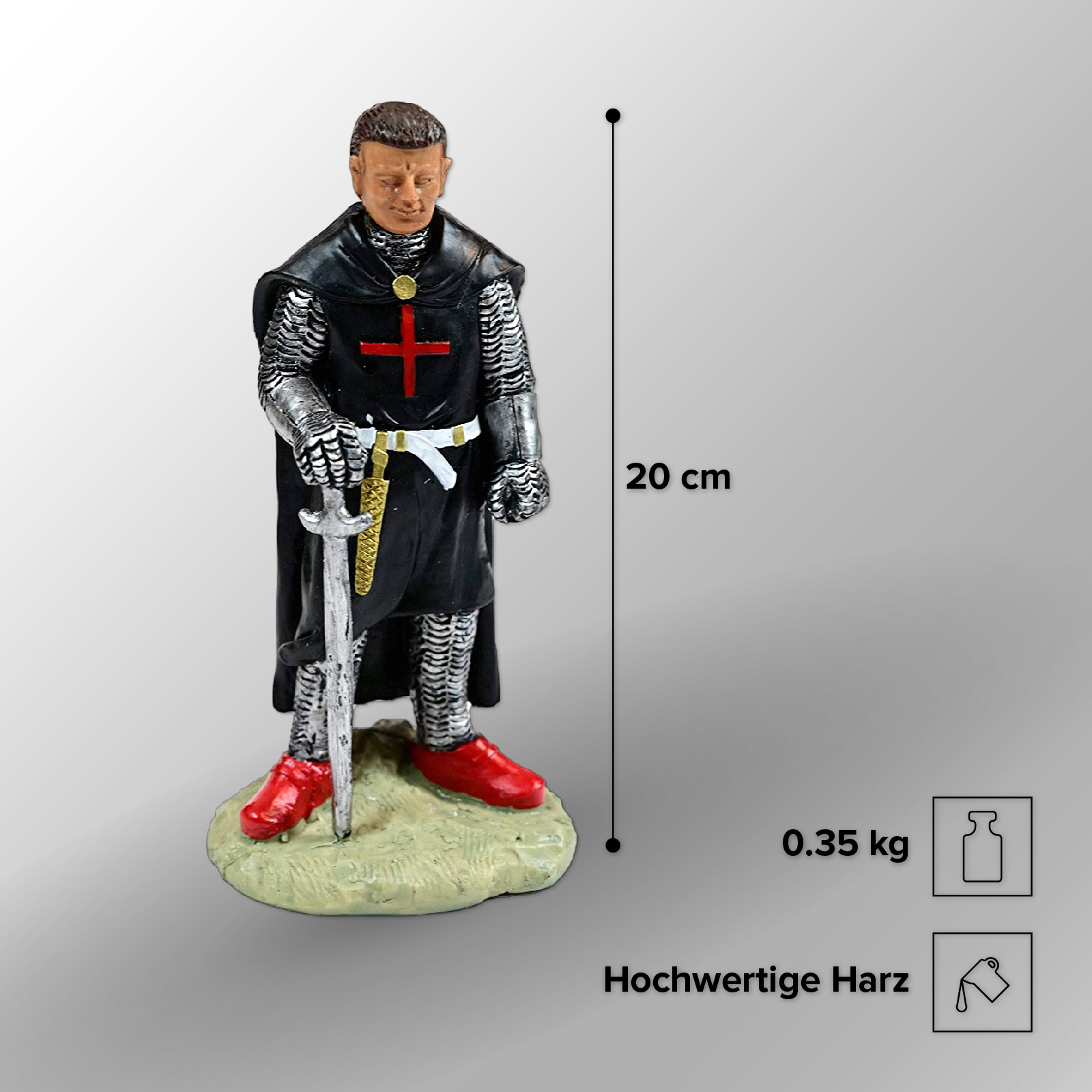Miniaturritter aus Harz