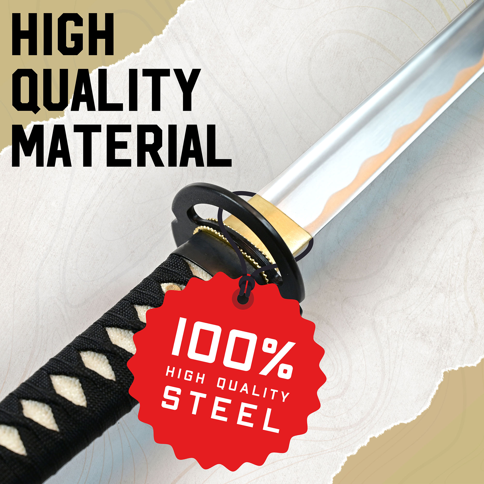Miyamoto Musashi Katana, handgeschmiedet