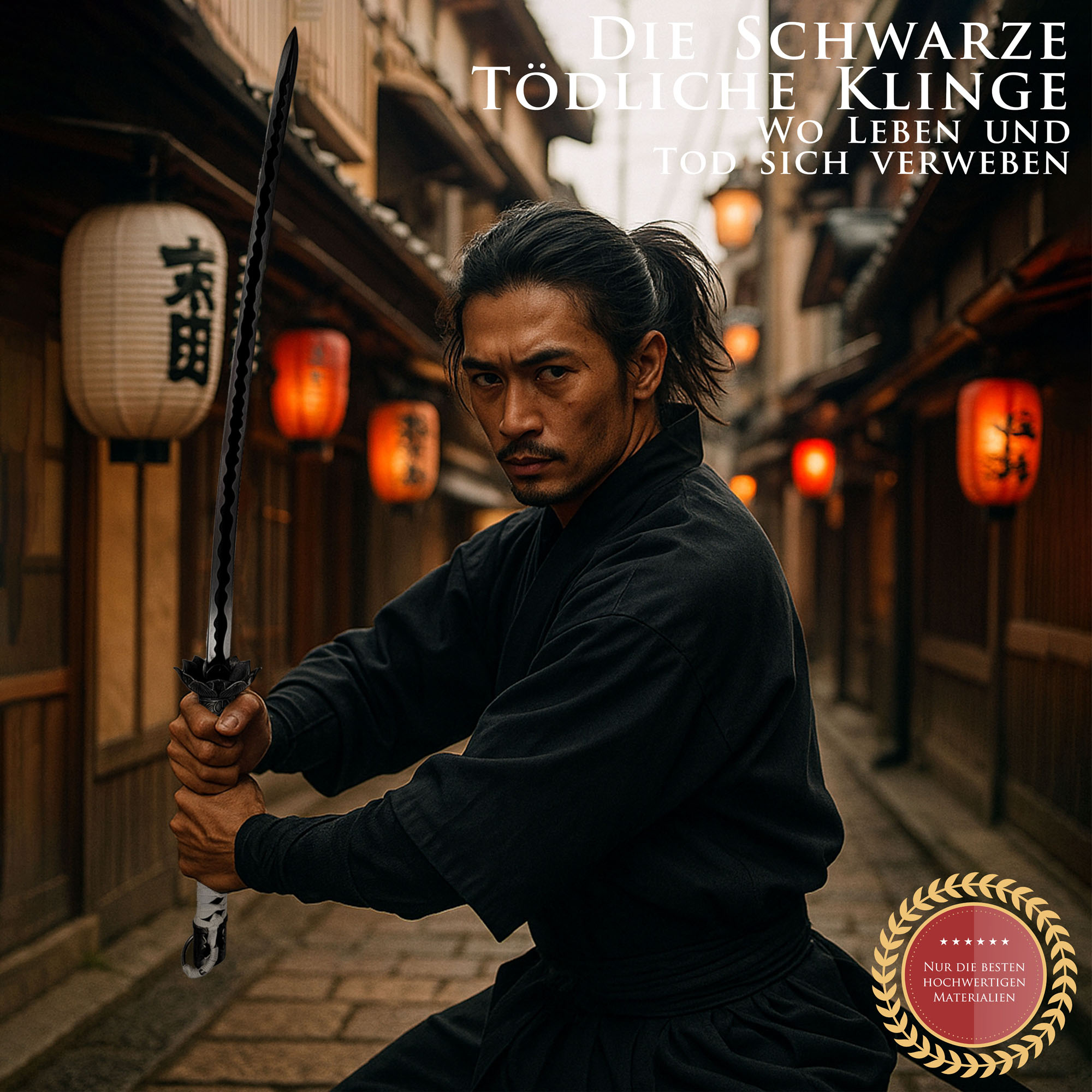 Sekiro: Shadows Die Twice – Black Mortal Blade Schwert mit Scheide