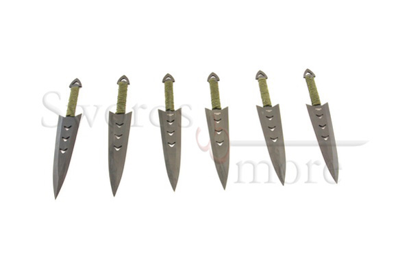 6er Wurfmesserset mit Halter