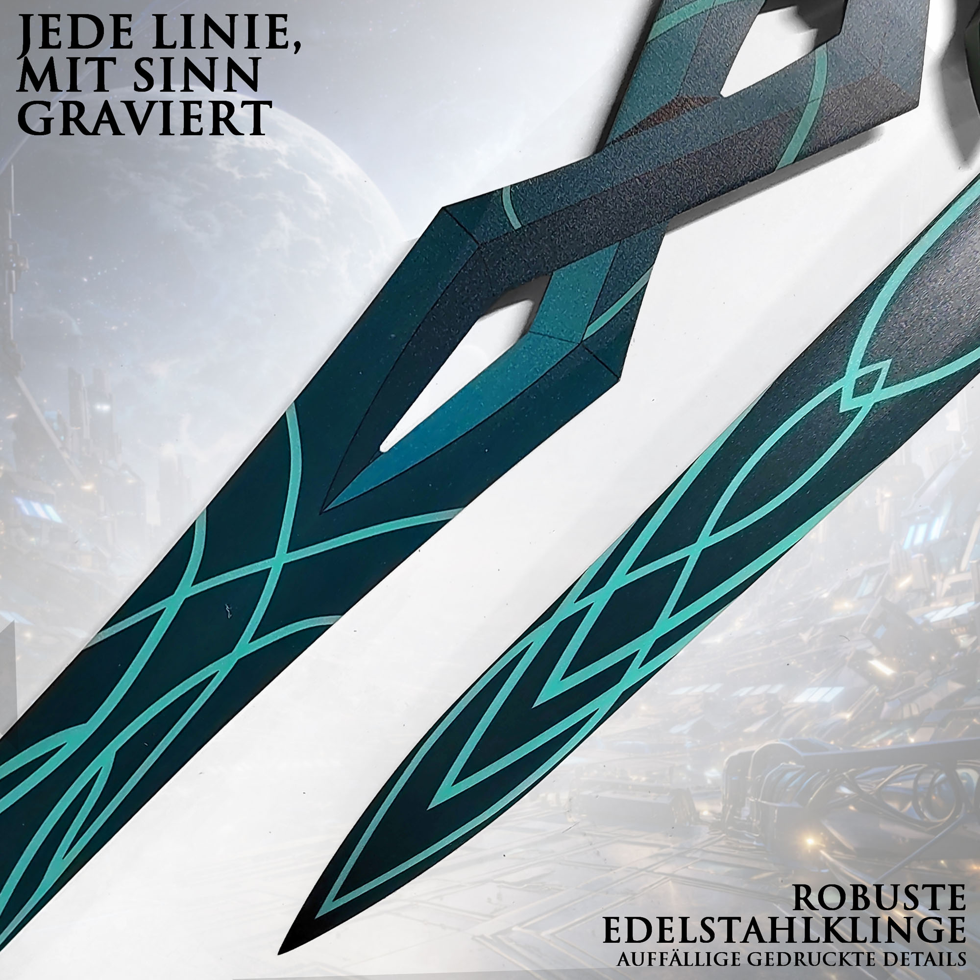 Honkai: Star Rail Firefly Schwert 108cm | Massives Edelstahl Katana mit Hartholz-Griff | SAM Stellaron Jäger Replik & Cosplay Waffe | HSR Penacony Merch