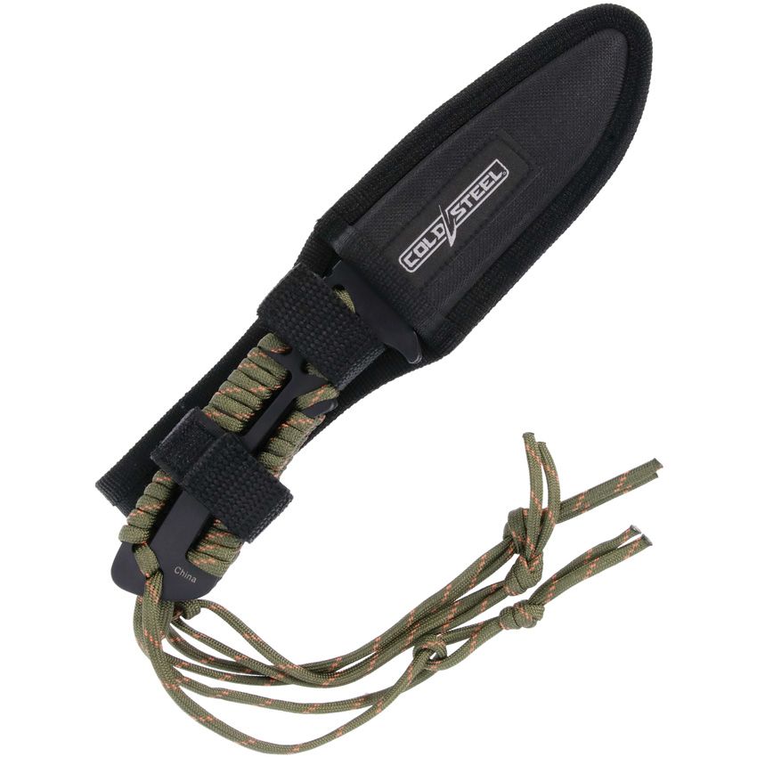 Wurfmesser mit Paracord-Griff - 3er Pack mit Scheide