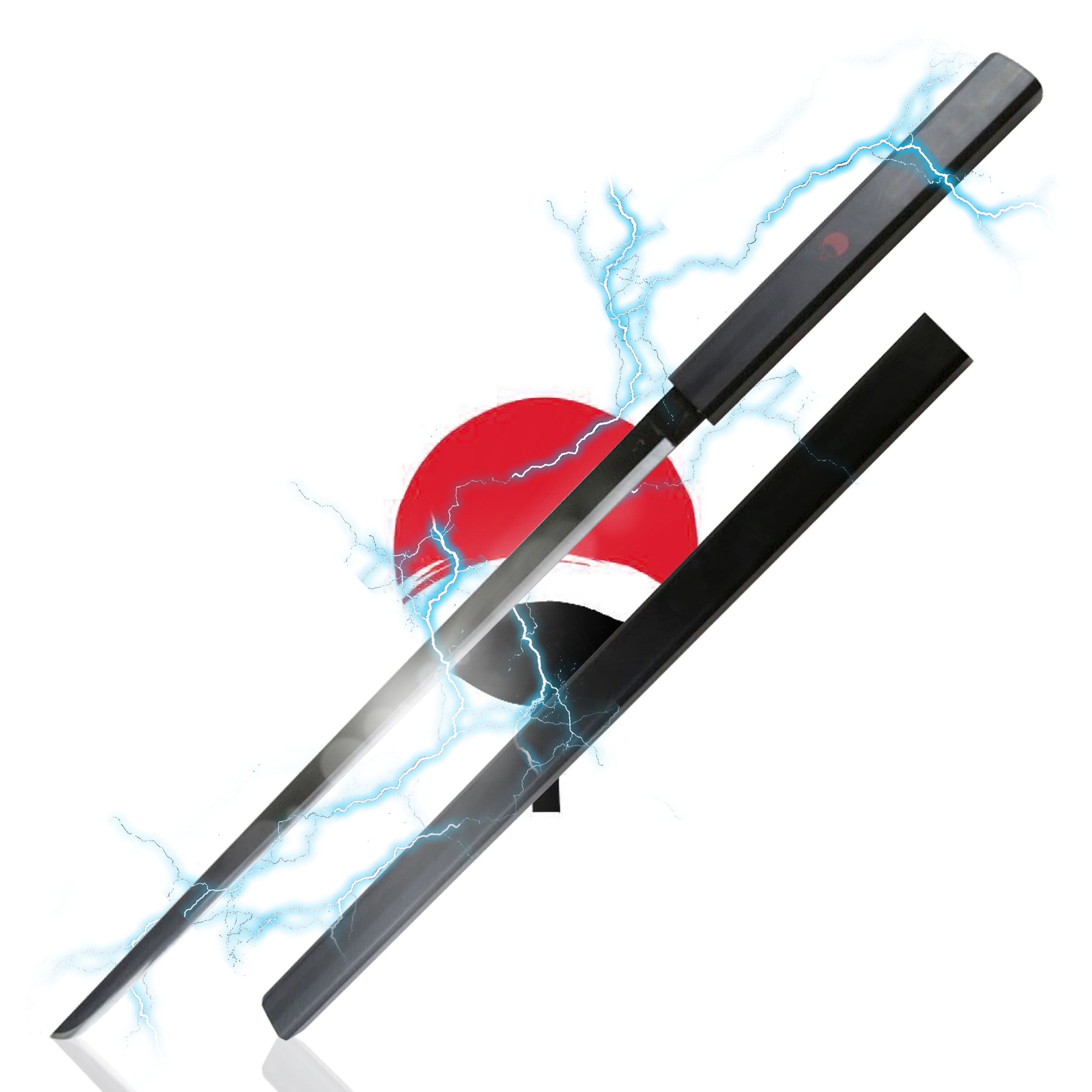 Sasuke Uchiha Anime Katana - schwarz handgeschmiedet, Sasuke Schwert mit Scheide, Ninja, Samuraischwert, Anime Sasuke Schwert für Anime Kostüm & Anime Geschenke