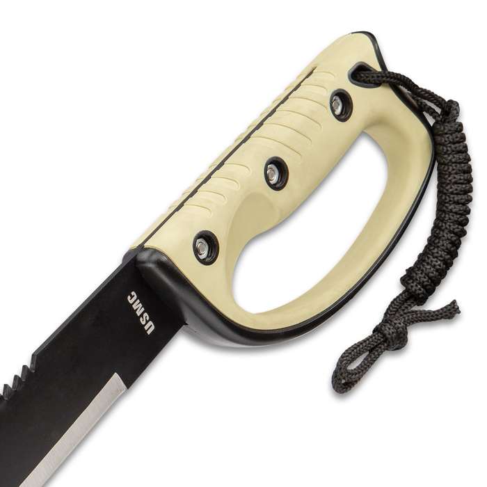USMC Semper Fi Sawback Machetenmesser mit Scheide