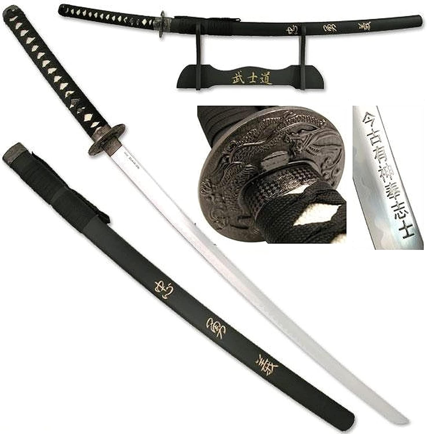 Katana der Ewigen Ehre – Traditionelles Samurai-Dekorschwert mit Ständer