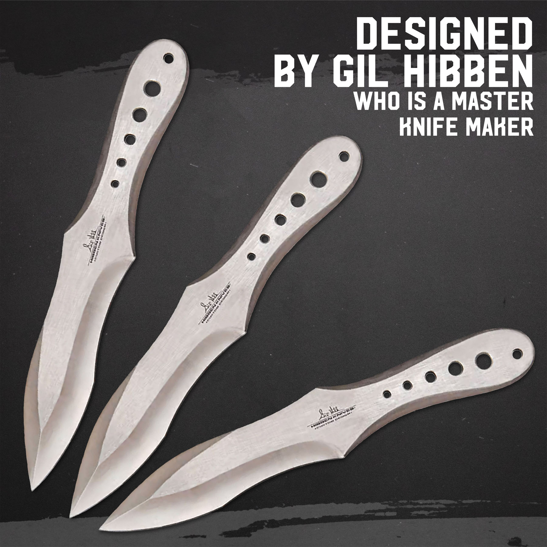 Gil Hibben Genx Pro Wurfmesser 3er Set, groß