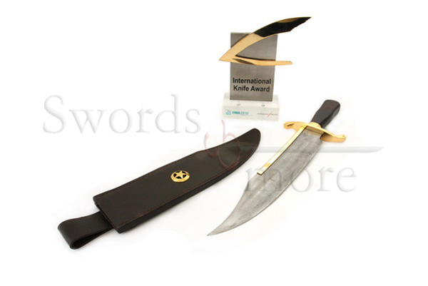 Gil Hibben Old West Bowie Damast Edition
