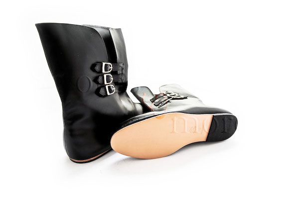 Mittelalterliche Lederstiefel, Größe 41