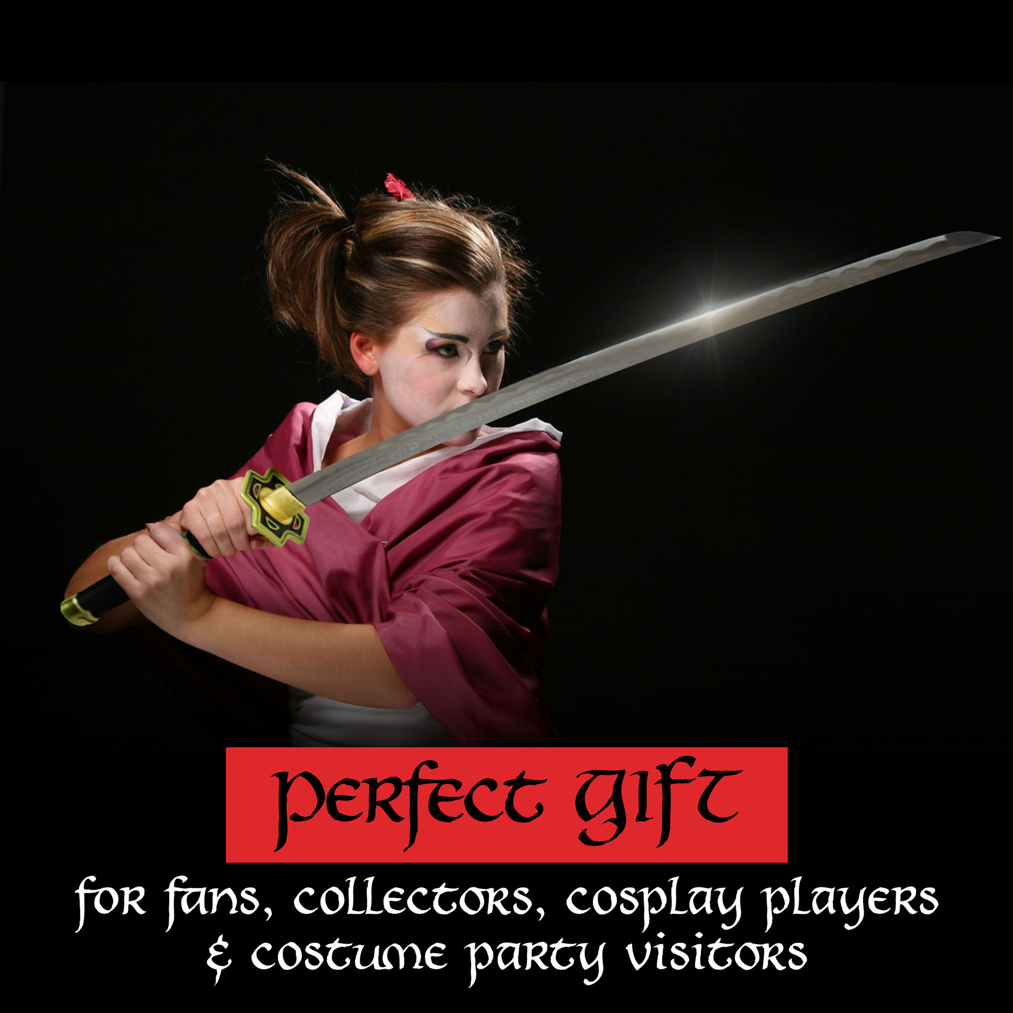 One Piece Roronoa Zoro Yubashiri Schwert, schwarz, handgeschmiedet und gefaltet - Set