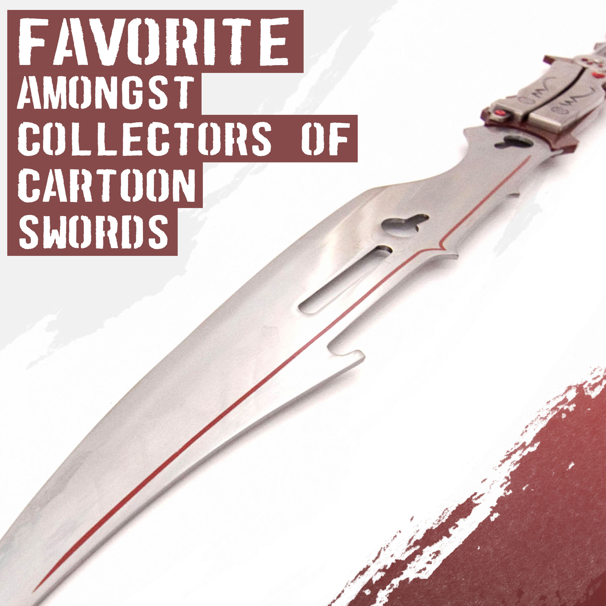 Final Fantasy Lightning Blazefire Saber Schwert 115 cm – FF13 Gunblade Replik Metall Cosplay Waffe mit Ständer – Gaming Sammlerstück Anime Deko Schwert