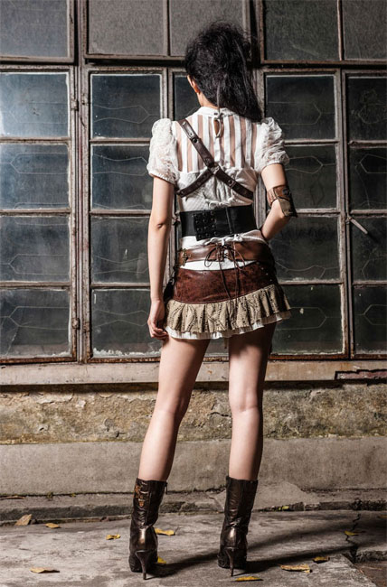 Steampunk Gürtel braun