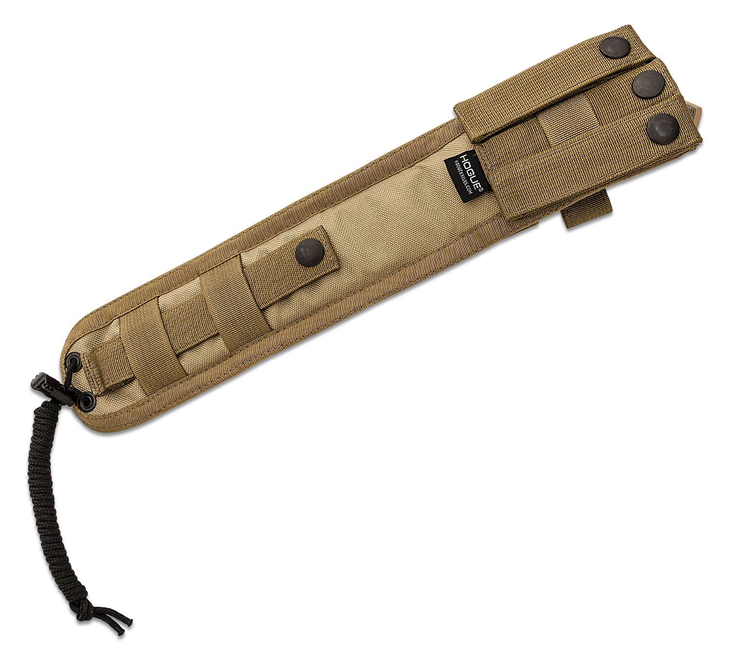 EX-F01, hellbraune Klinge aus A2-Kohlenstoffstahl, Dark Earth G-Mascus G10-Griff, hellbraune MOLLE-Scheide