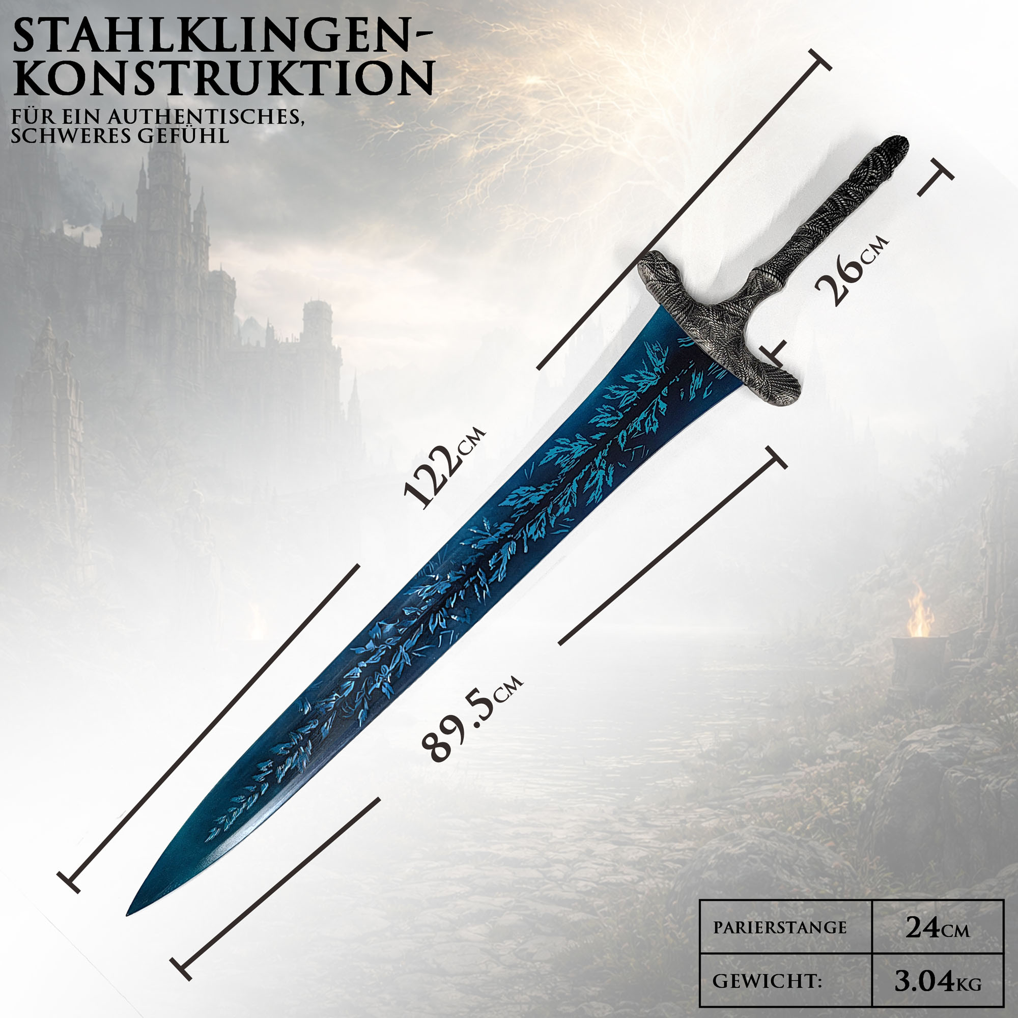 Elden Ring - Dark Moon Großschwert mit Wandtafel