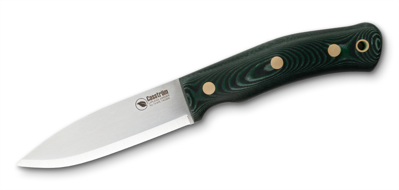 No.10 SFK - 14C28N/Scandi/Grünes Micarta