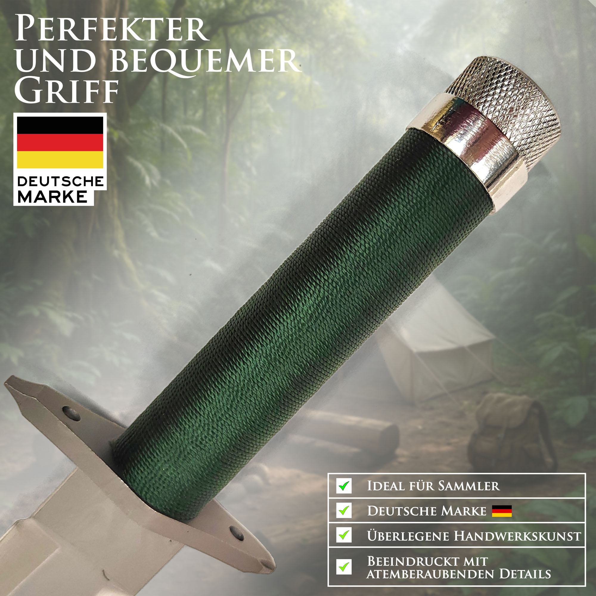 Rambo Messer Doppelpack – First Blood I & II | Originalgetreue Filmrepliken mit Lederscheiden