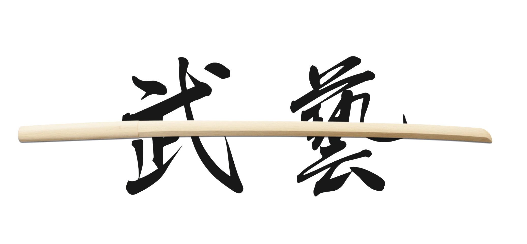 Weißes Bokken Katana 101,6 cm