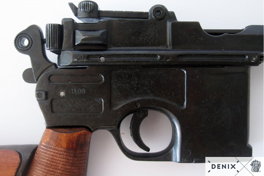 Mauserpistole C96 mit Gewehrschaft aus Holz, Deutschland 1896