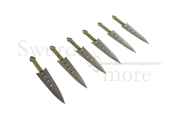 6er Wurfmesserset mit Halter und Zielscheibe