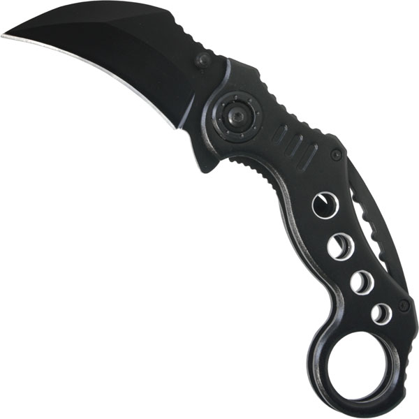 Karambit Taschenmesser schwarz