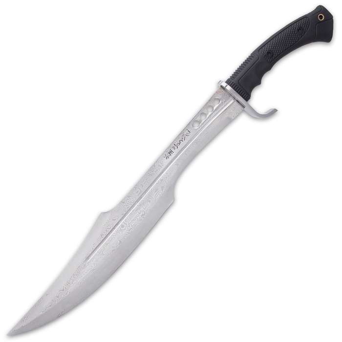 Honshu Spartanerschwert mit Scheide, Damaststahl