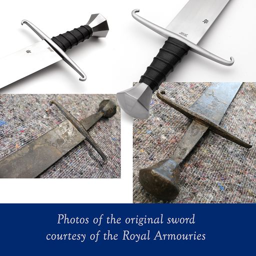 Englisches oder französisches Single-Edged Arming Schwert, Royal Armouries Collection
