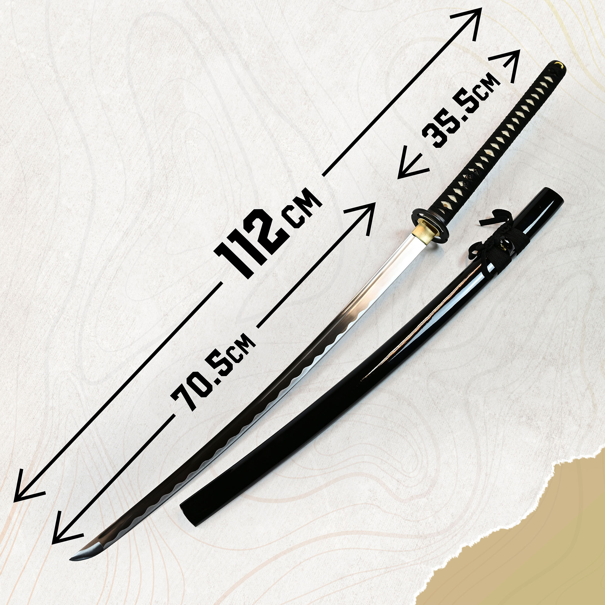 Miyamoto Musashi Katana, handgeschmiedet