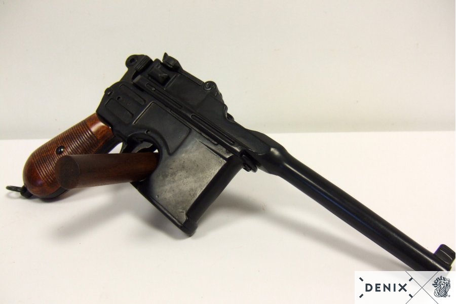 Mauser (Pistole) schwarz C 96 mit Holzgriff