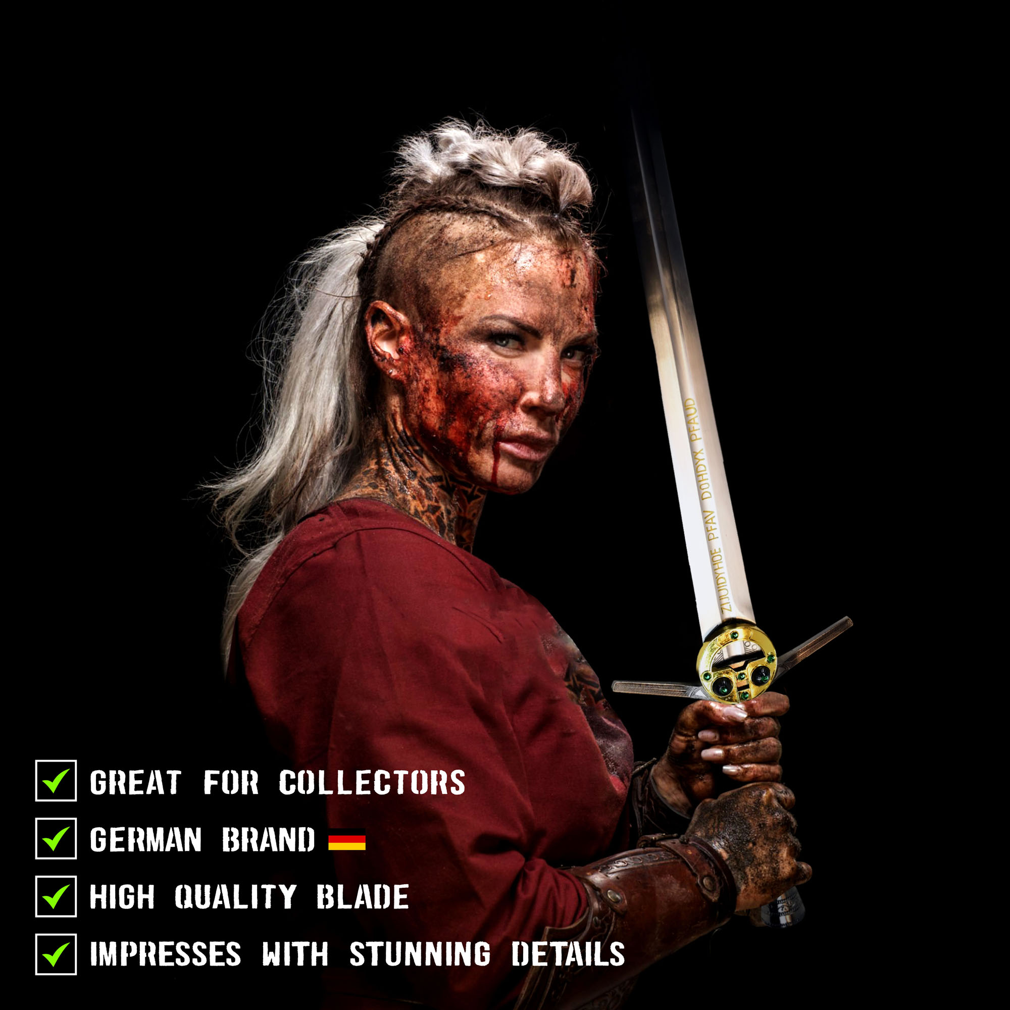 Witcher - Stahl Schwert mit Scheide - handgeschmiedet, Netflix Version