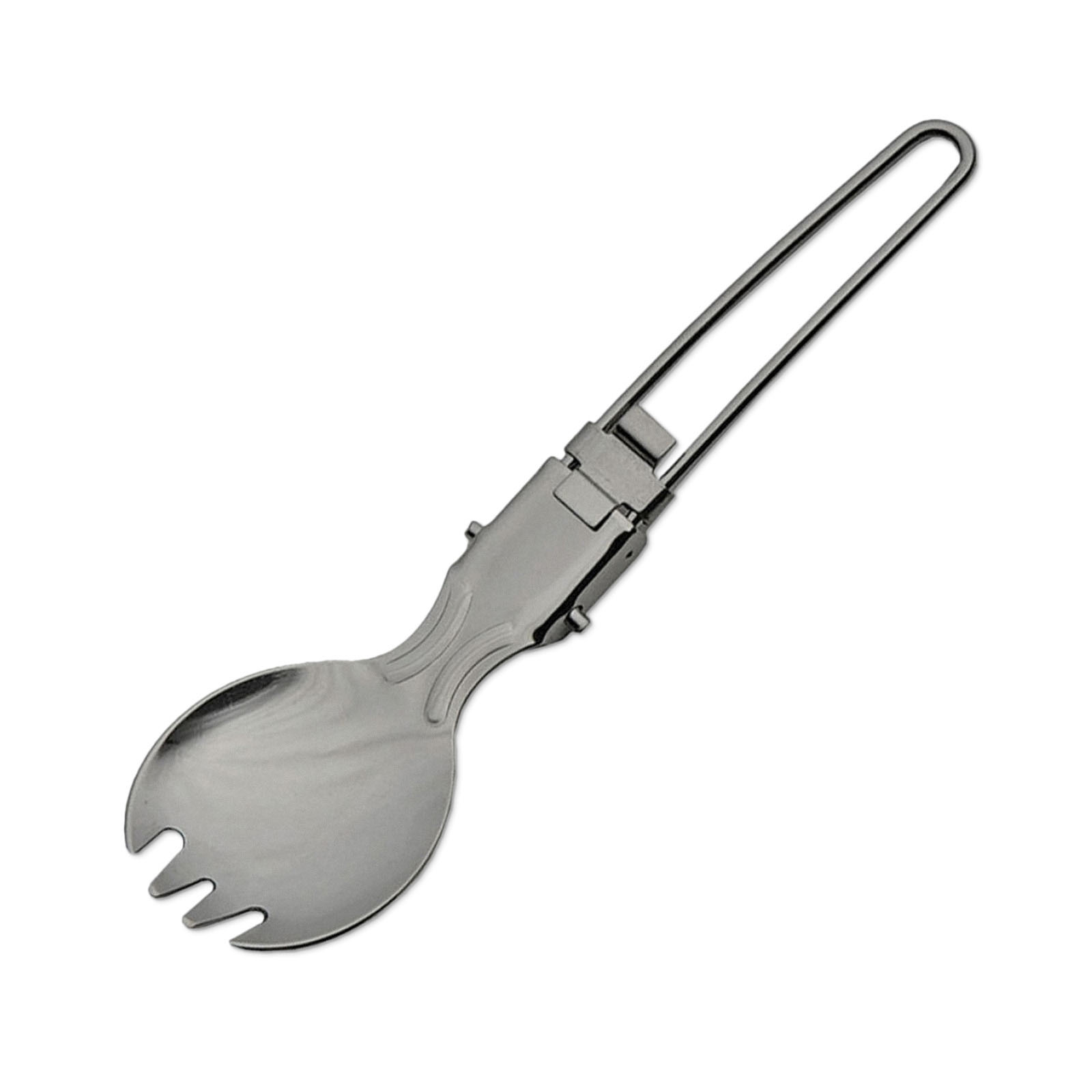 Spork, Faltbarer Outdoorlöffel mit Survivalgabel, perfekt zum Camping oder Zelten