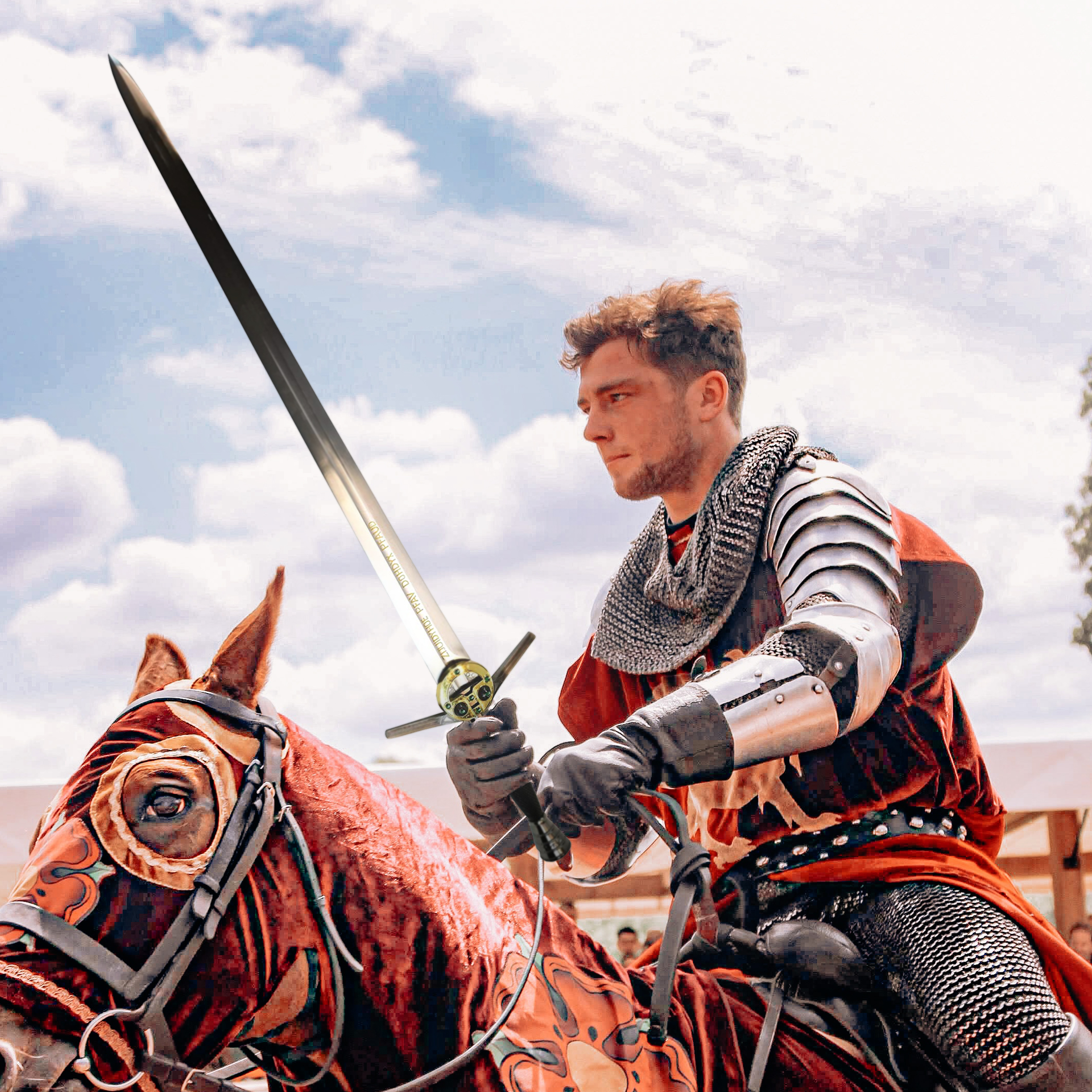 Witcher - Stahl Schwert mit Scheide - handgeschmiedet, Netflix Version