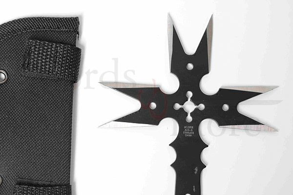 Schwarze Ronin Fantasie Gothic Wurfaxt