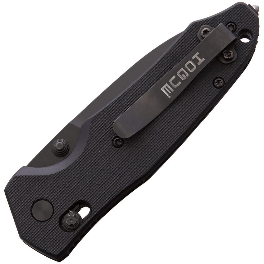 Trauma-First-Response-Werkzeug, schwarze Klinge mit stumpfer Spitze, schwarzer G10-Griff