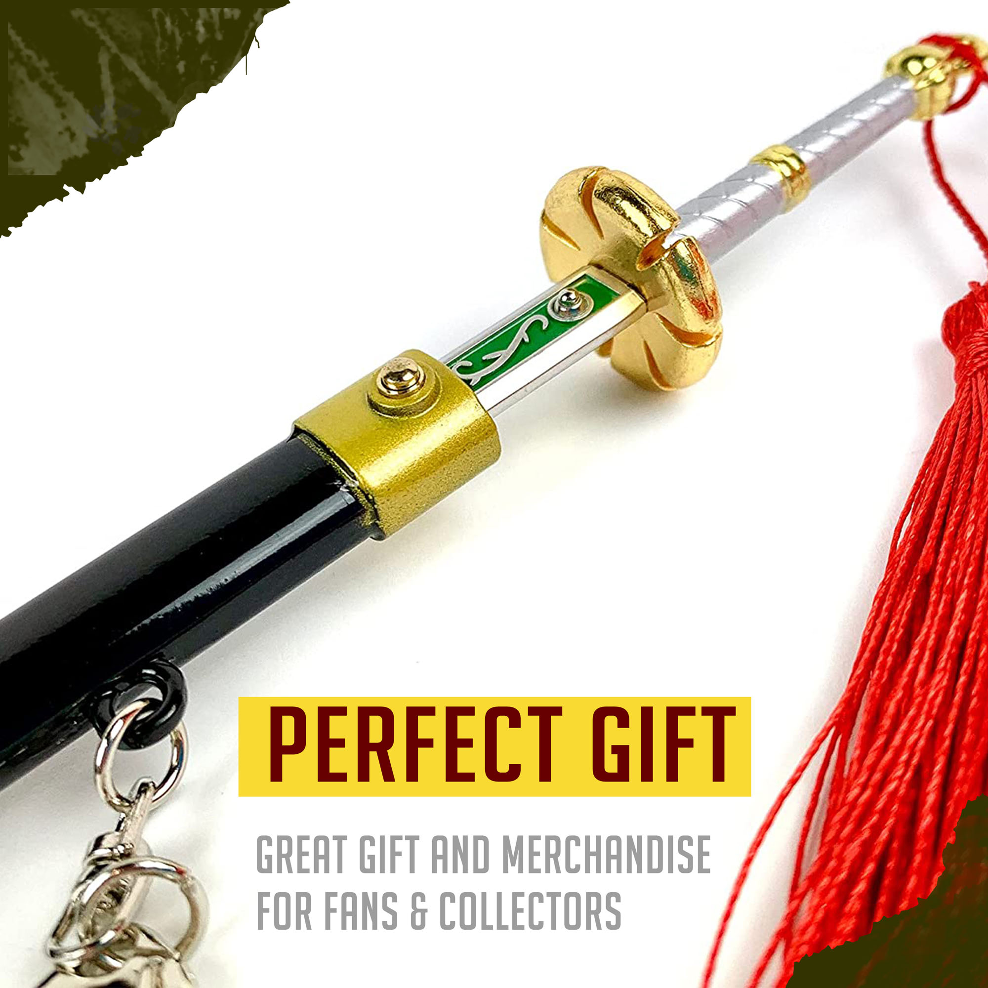 One Piece – Shichiseiken Samuraikatana, Brieföffner-Schwert mit Scheide und Ständer