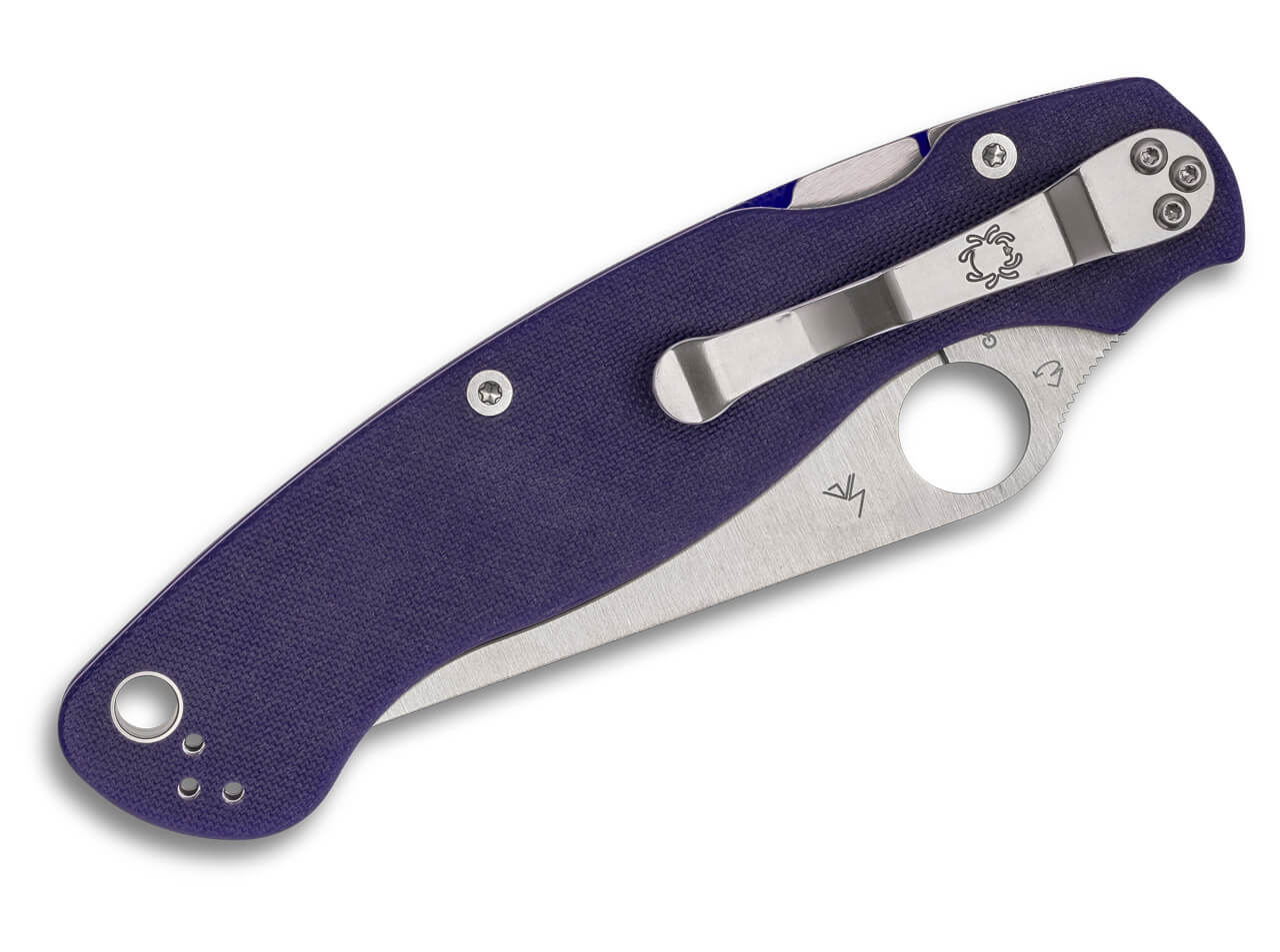 Military 2 CPM S110V G10 Blau, Glatte Schneide
