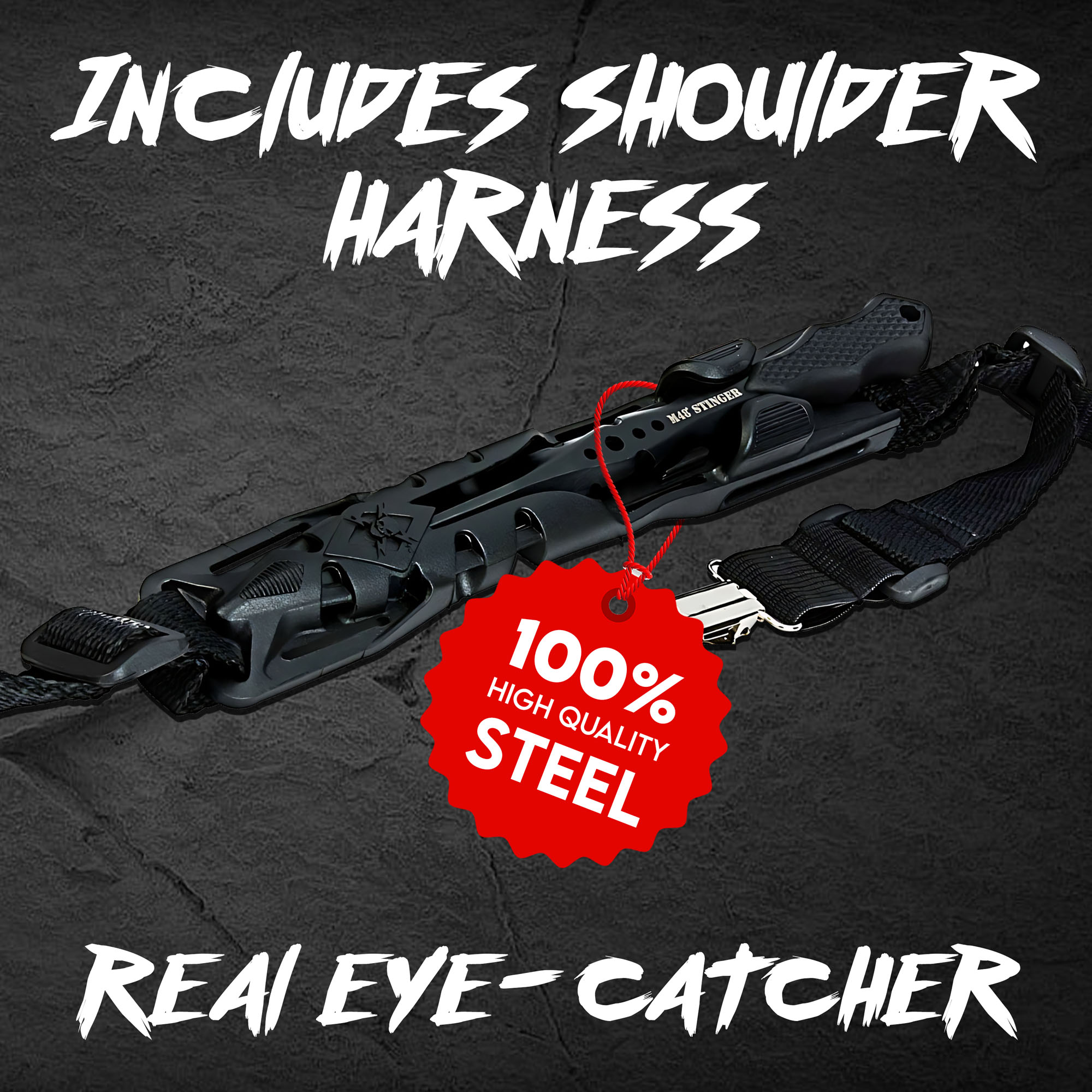 M48 Schwarzer Stinger mit Schulterholster