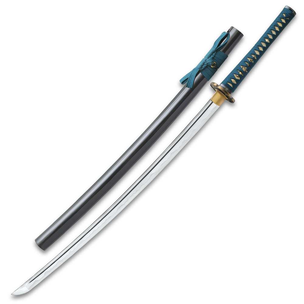 Shikoto Hammergeschmiedetes Longquan Master Teal Katana