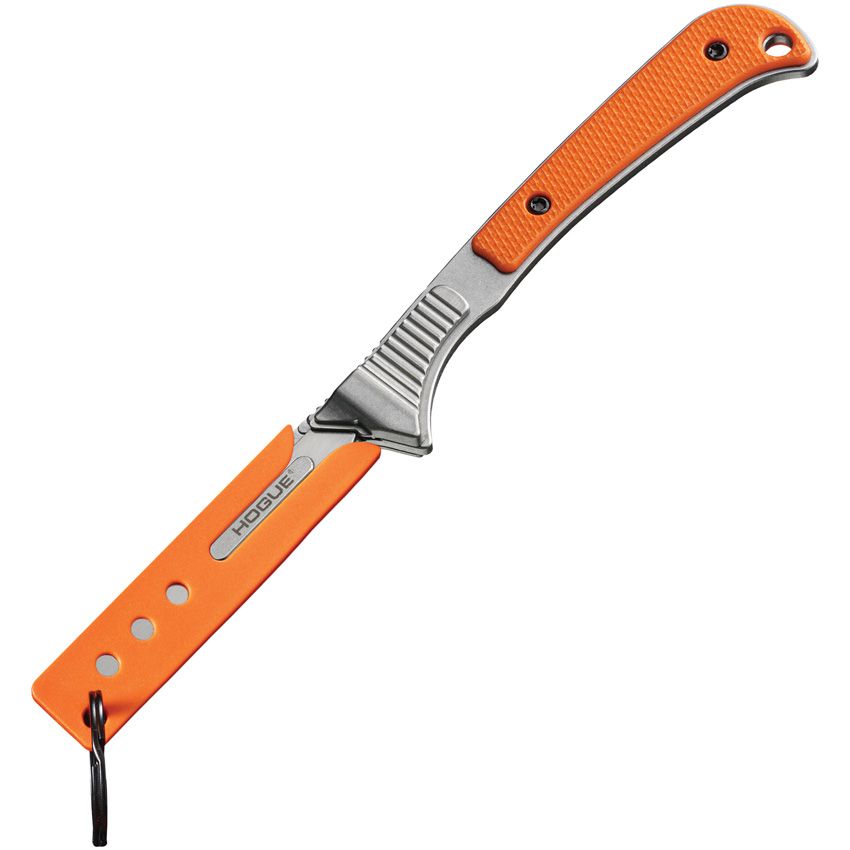 Expel-Skalpell, austauschbare Klinge, 440C-Edelstahl und orangefarbener G10-Griff
