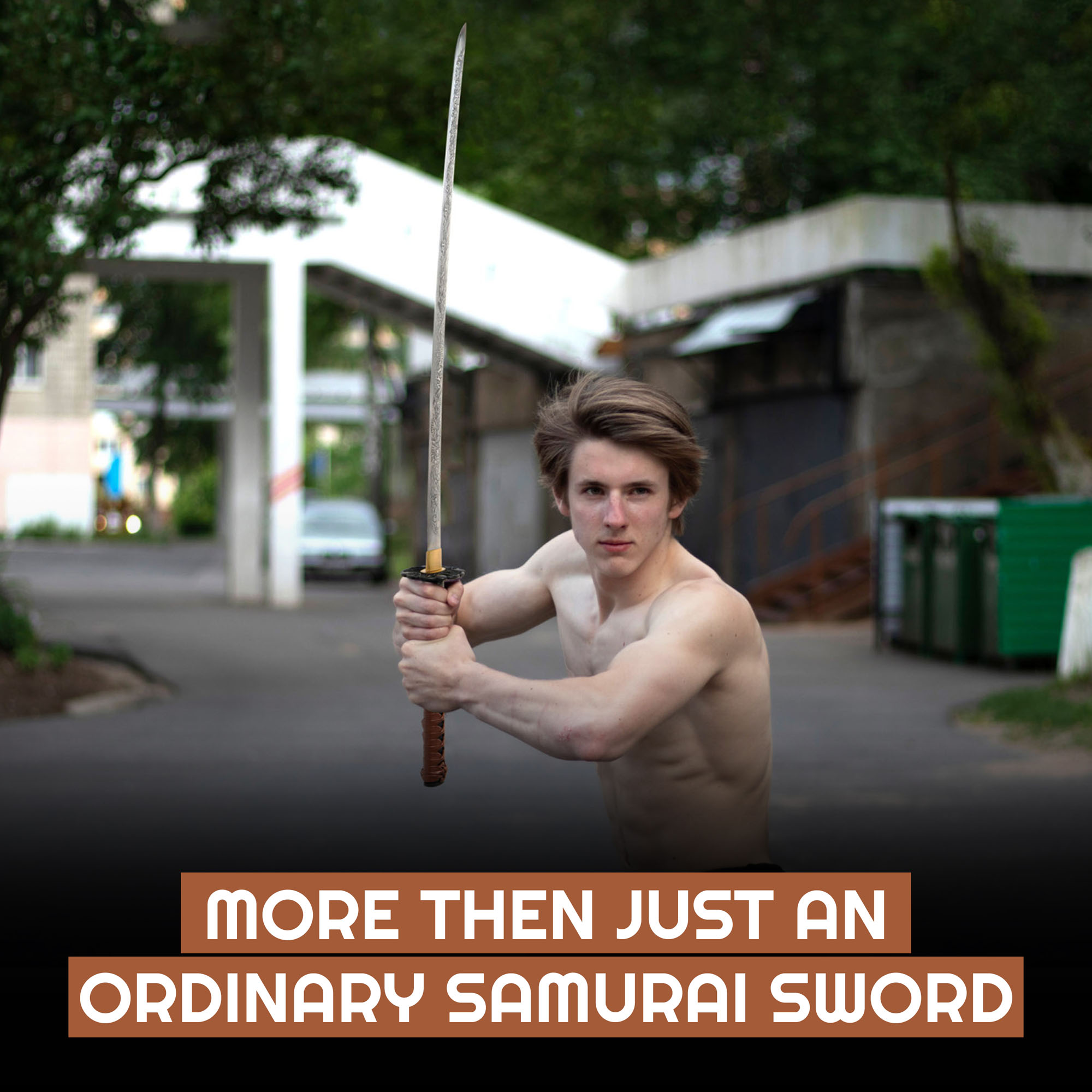 Sucker Punch Katana, gefalteter Stahl