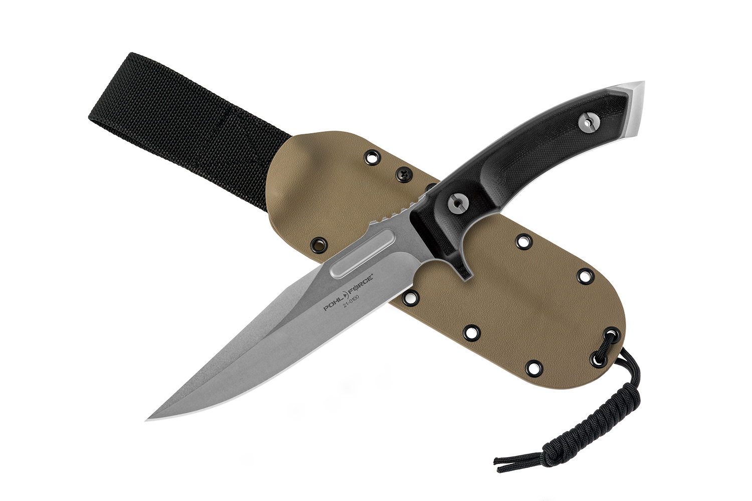 Tactical Eight SW mit Kydex-Scheide im Farbton FDE (Flat Dark Earth)