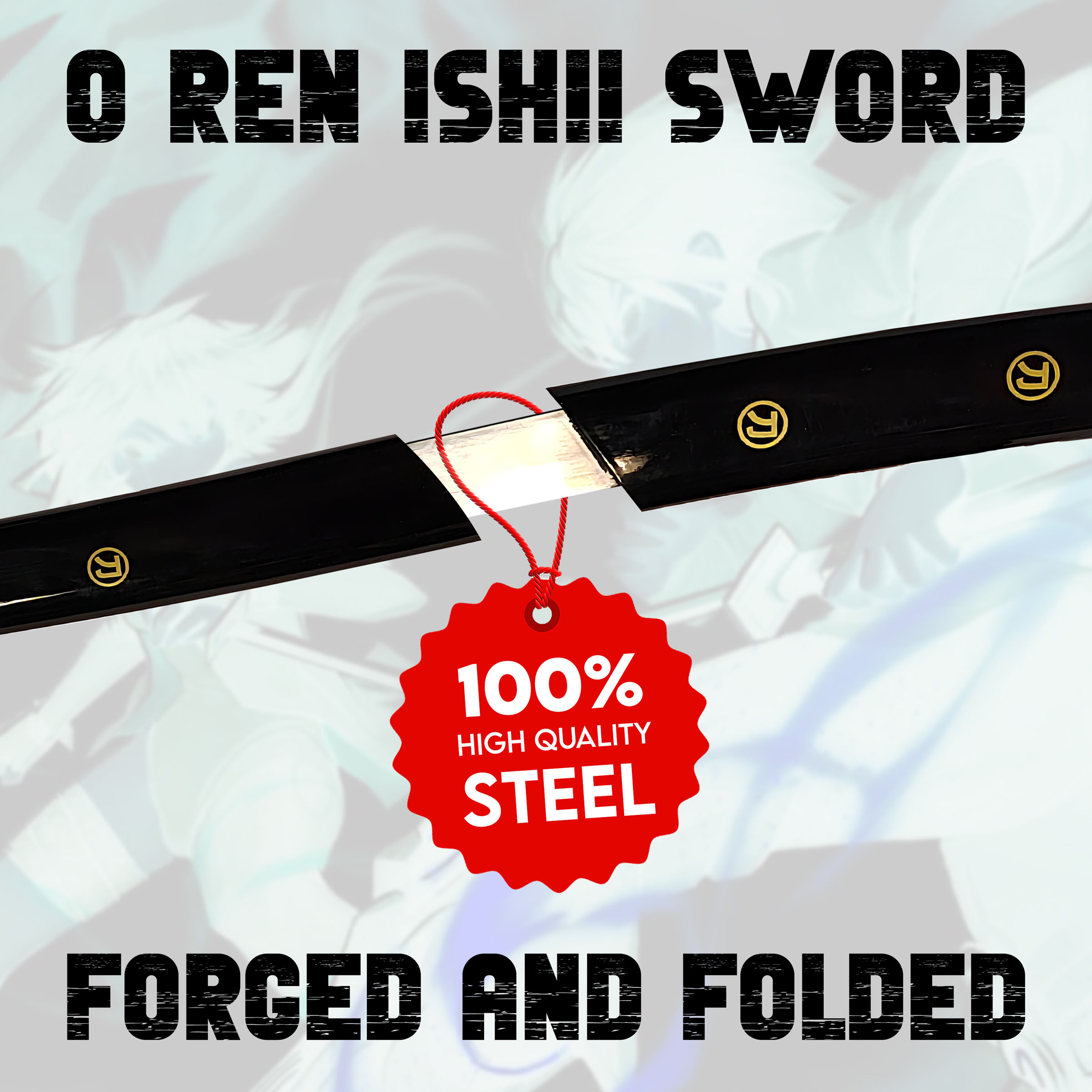 O Ren Ishii Schwert, Handgeschmiedet & Gefaltet, Set