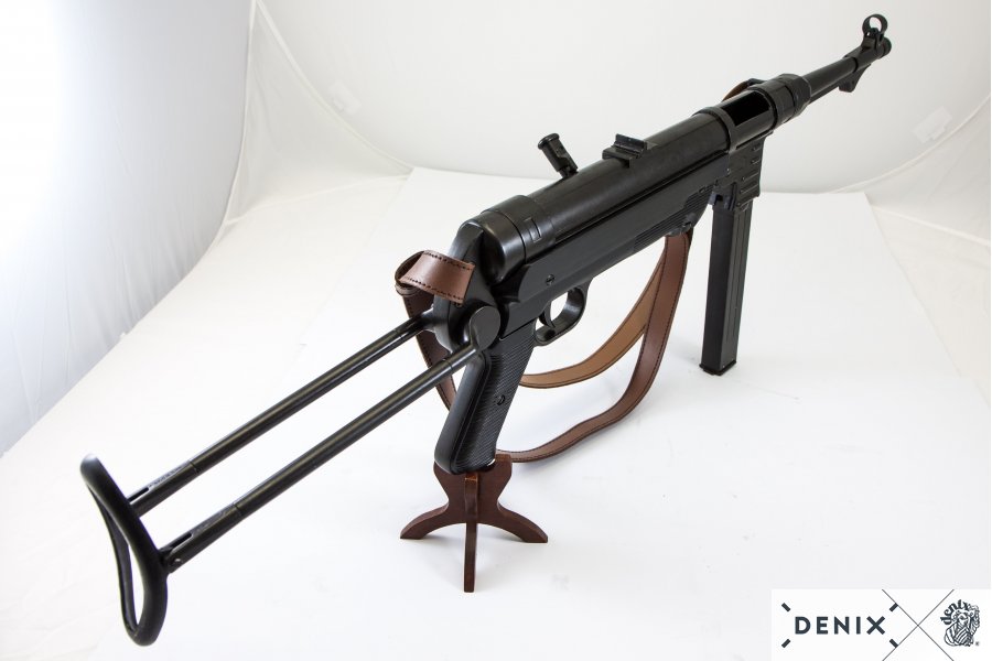 Deutsche MP 40 „Schmeisser“ Gurt aus Metall, mit Bügel, 9 mm, 2.Wk.