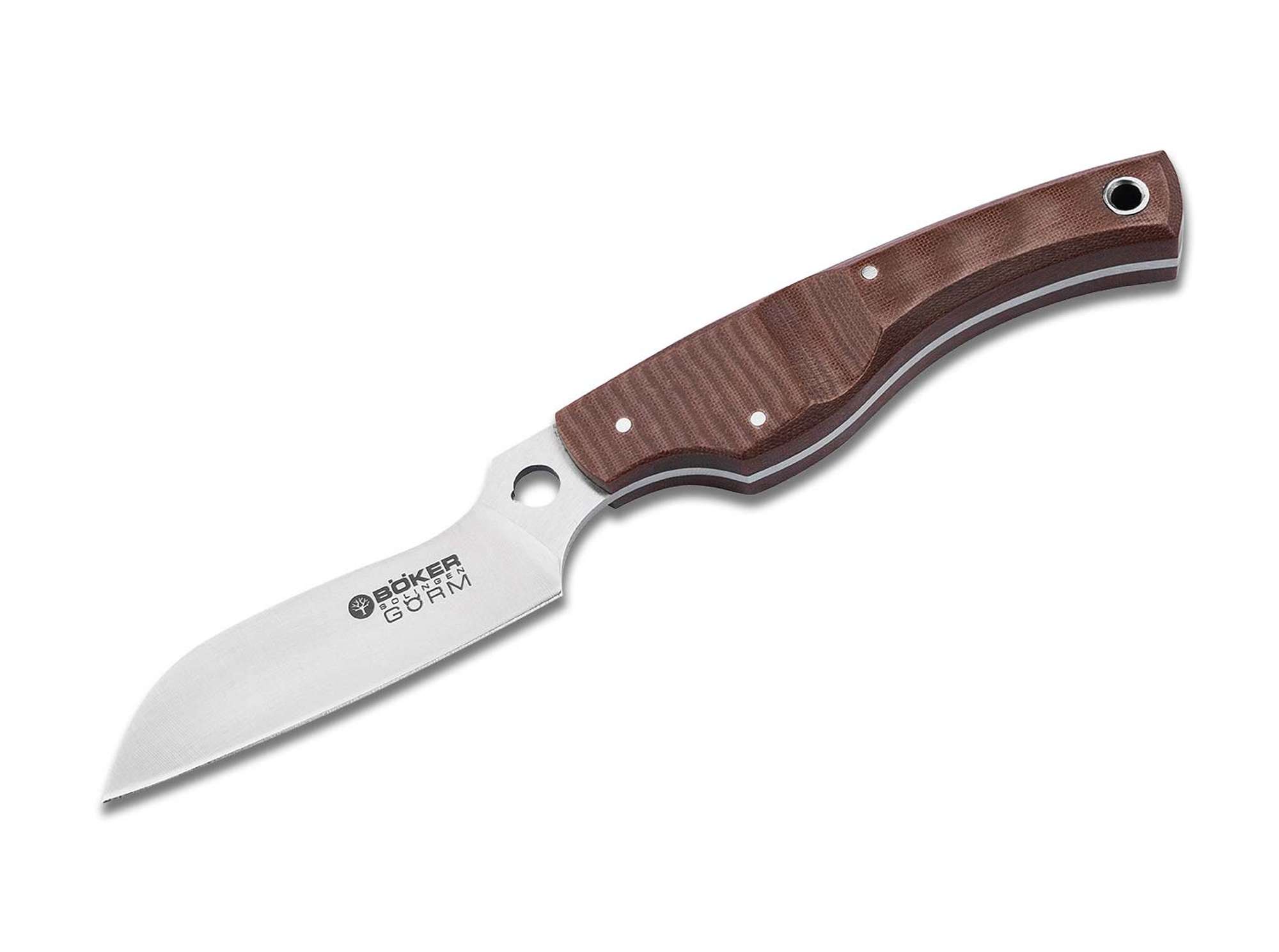 Schälmesser Micarta Braun