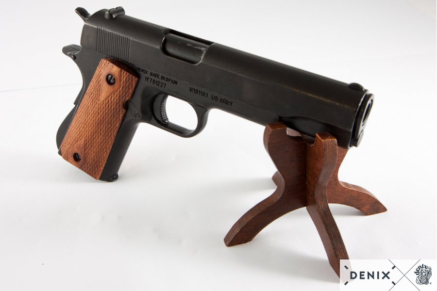 45er S-Colt Government, geriffelt, schwarz, USA 1911