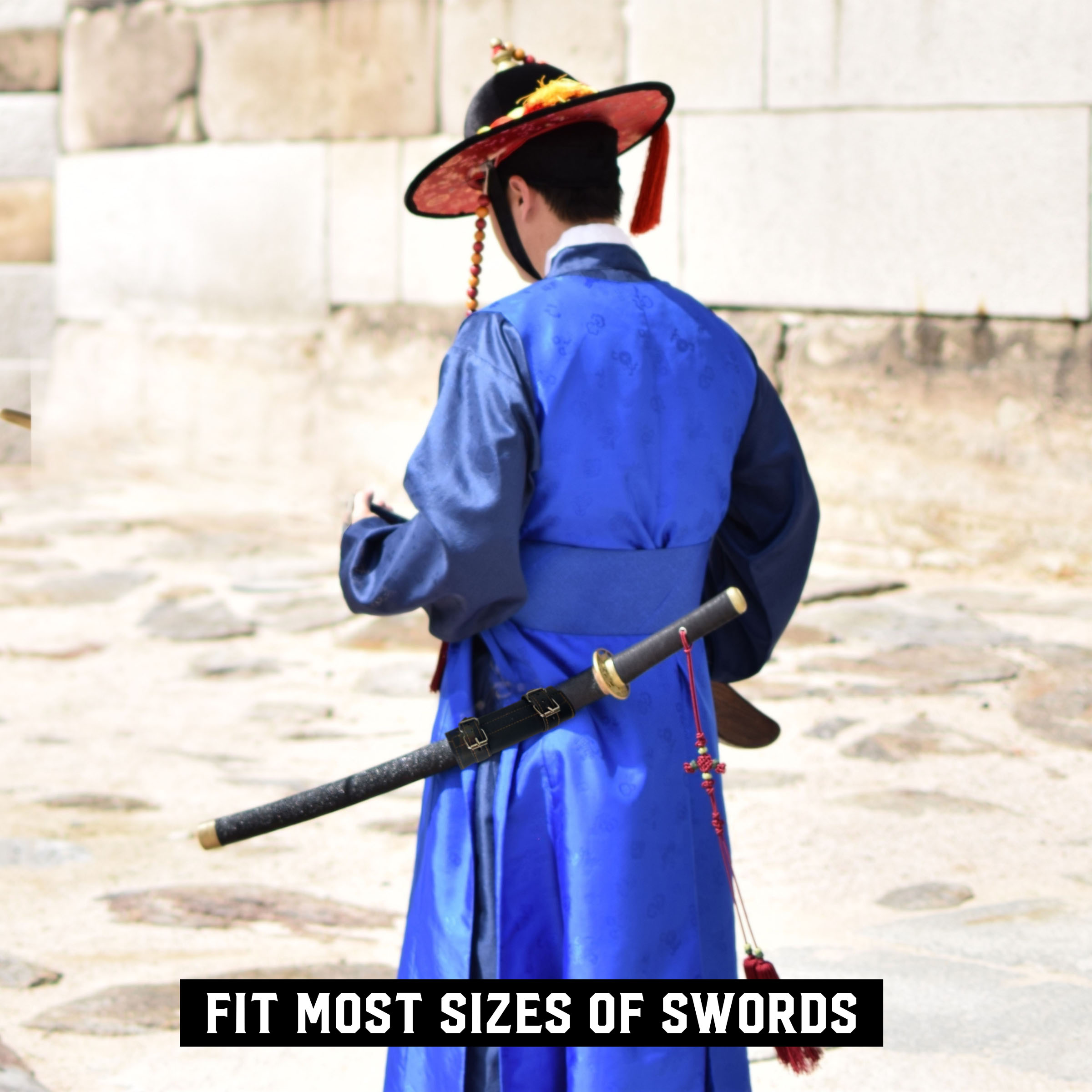 Katana Schwertgürtelhalter, schwarz