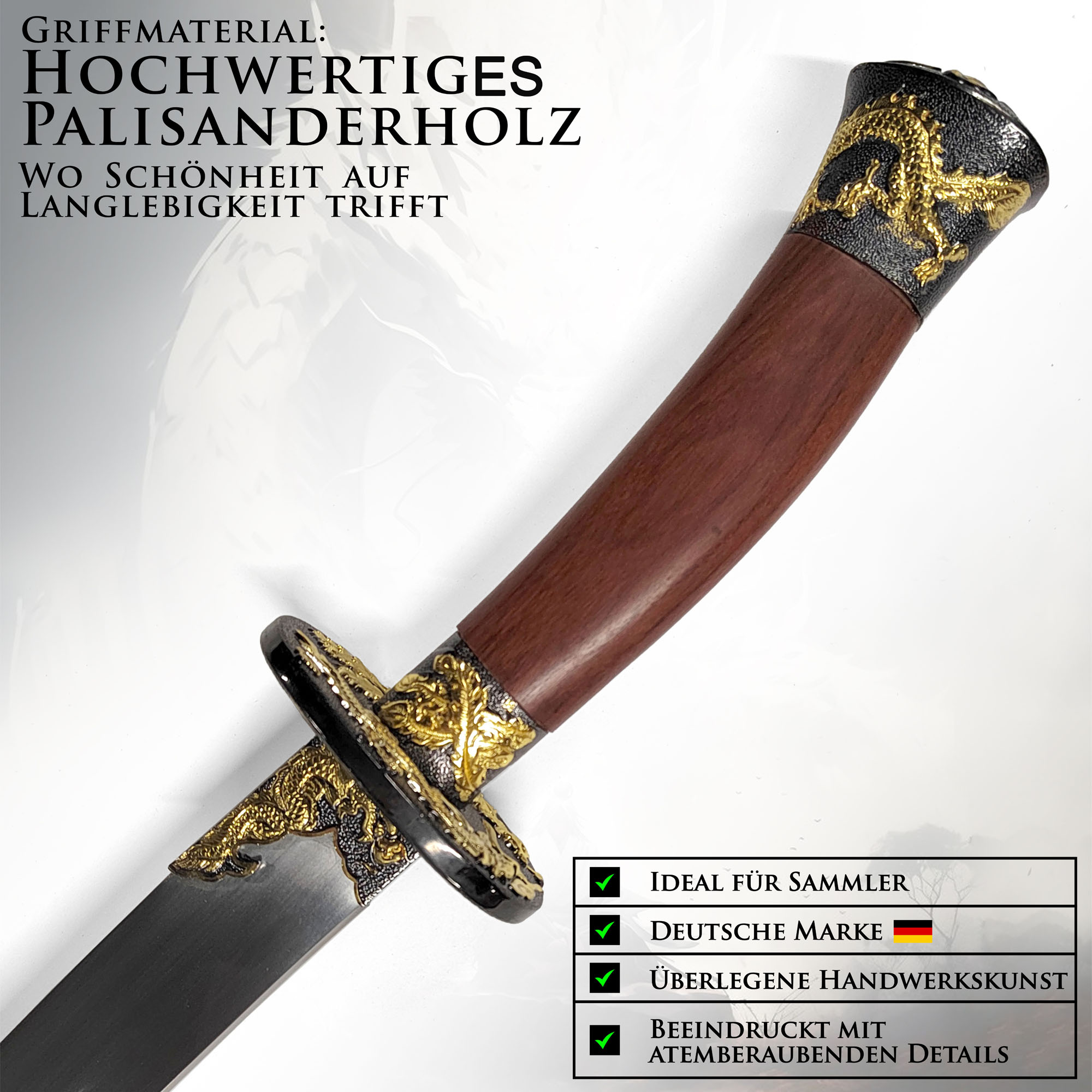 Handgeschmiedeter Kung Fu Säbel – Eleganz und Präzision für Kampfkünstler und Sammler