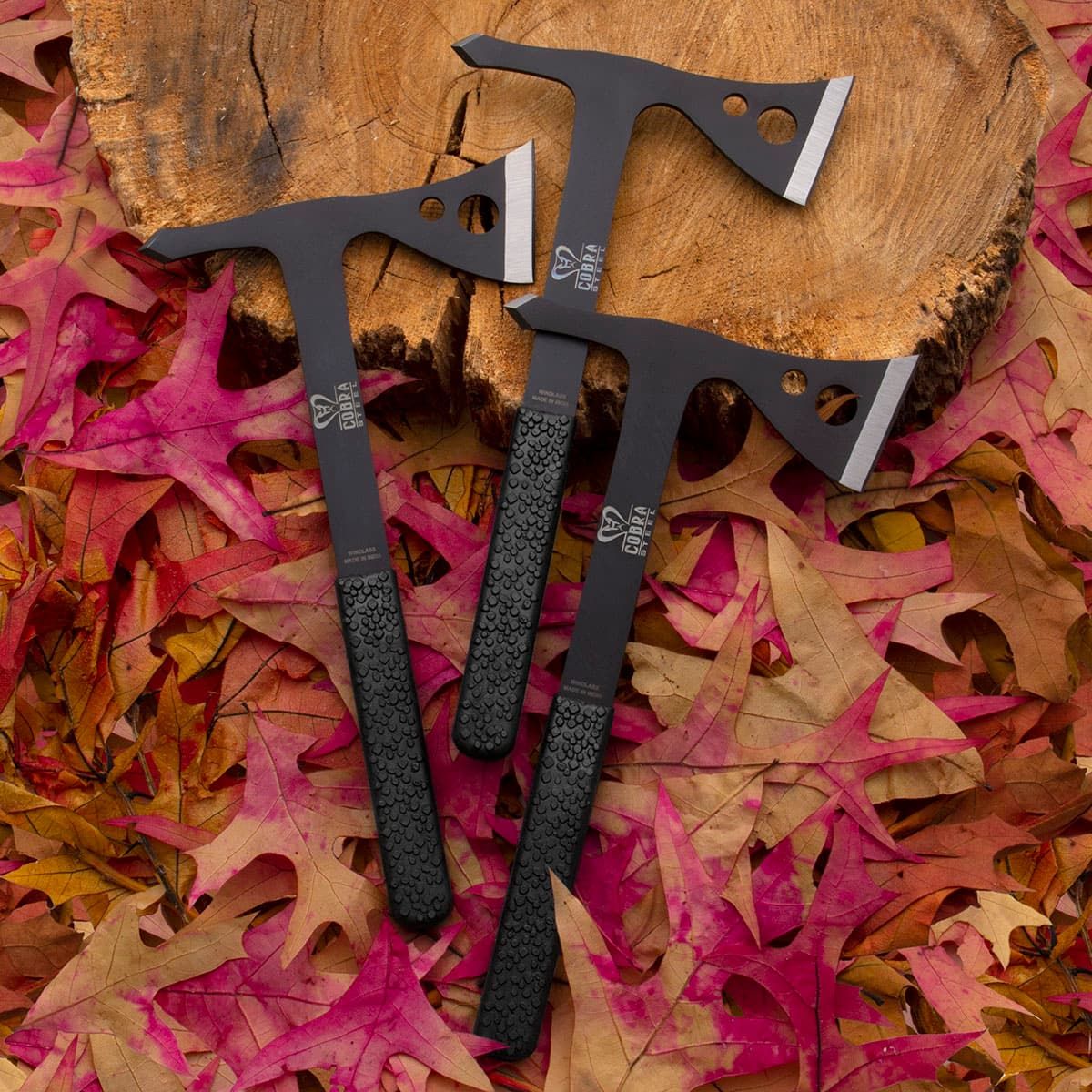 Cobra Steel Wurfaxt-Set mit Scheide